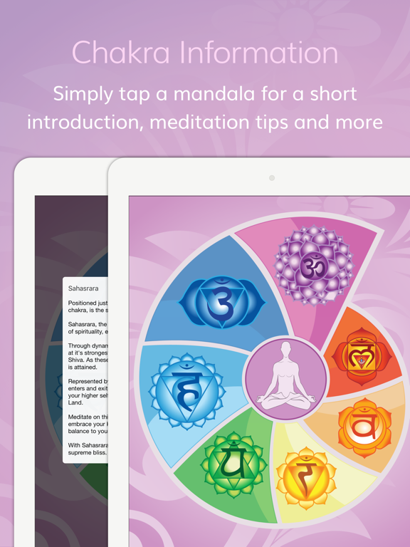 Focus: Chakra Meditation iPad screenshot 3 - Health & Fitness app