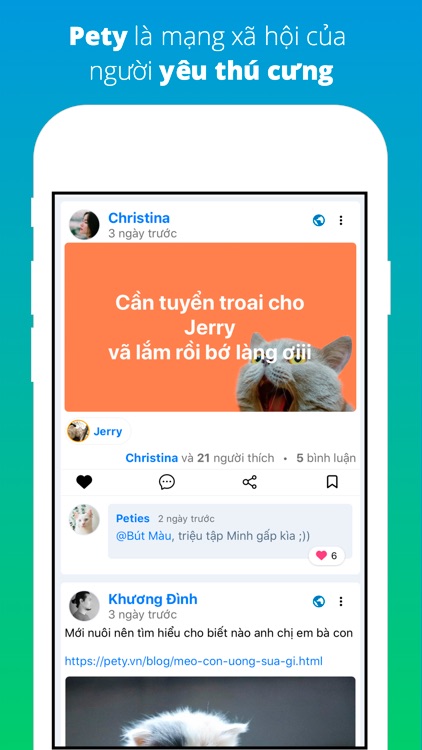 Pety - MXH yêu thú cưng