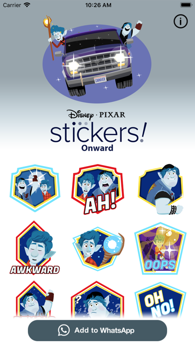 Pixar Stickers: Onwardのおすすめ画像1