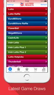 lottery results - ticket alert iphone screenshot 2
