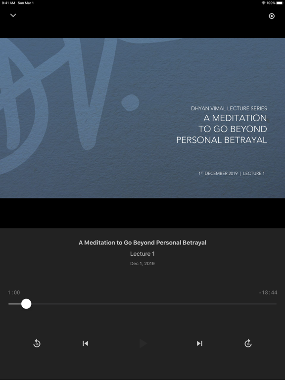 Dhyan Vimal's Masterclass iPad screenshot 4 - Education app