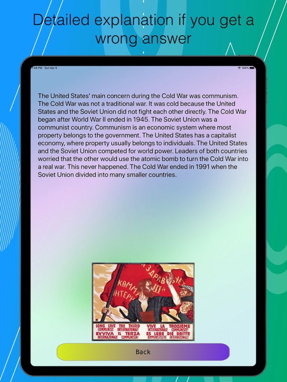 USA Citizenship Test 2026 iPad screenshot 7 - Education app