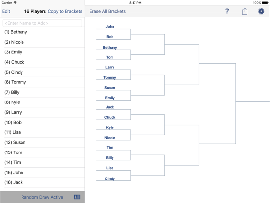 Big Bracket Maker for the iPadのおすすめ画像1