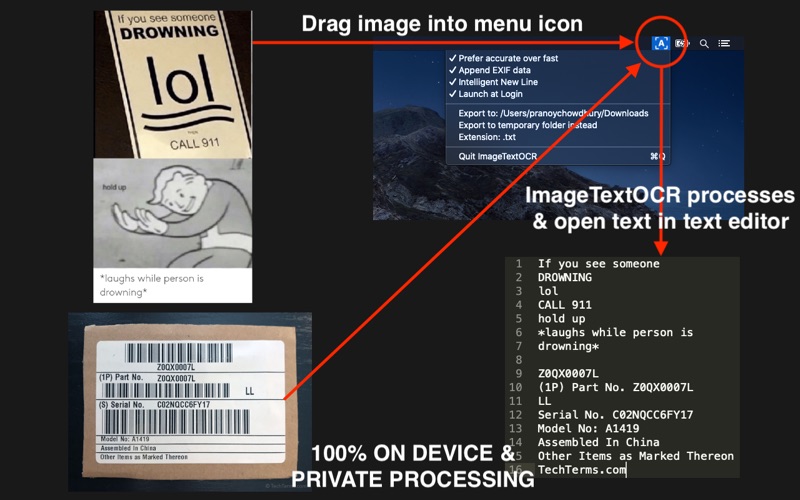 Screenshot #1 pour Image Text OCR Photo, PDF Scan