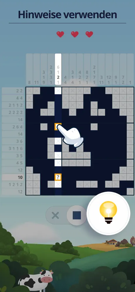 Nonogram - Kreuzwort Rätsel