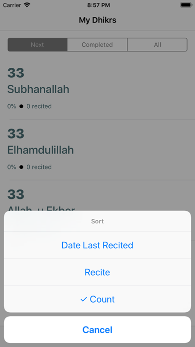 Screenshot #3 pour sufi: dhikr & tasbeeh counter