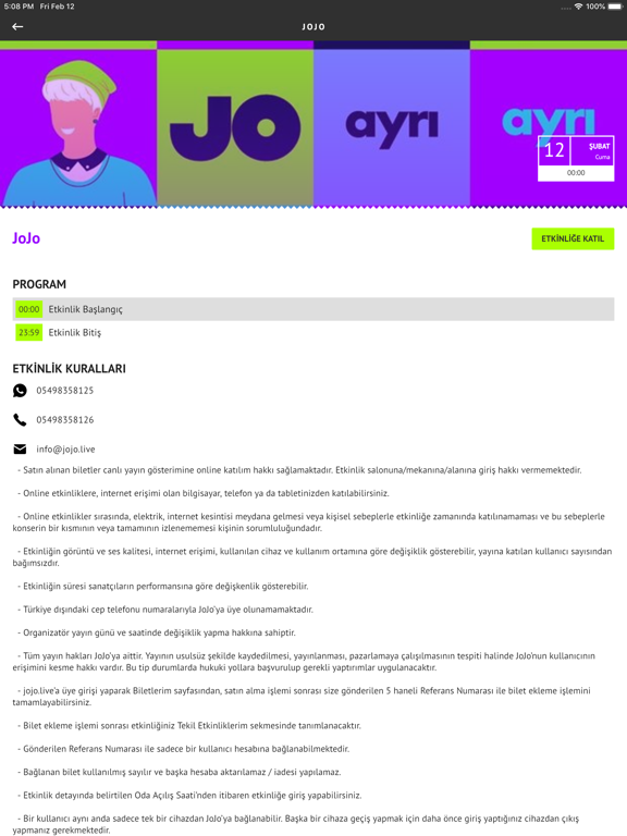Screenshot #6 pour JoJo - Kültür Sanat Eğlence