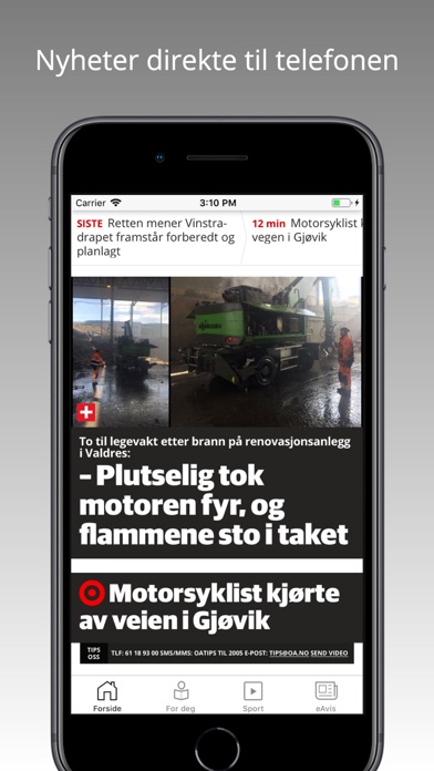 Drammens Tidende nyheter Screenshot