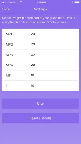Game screenshot Final Grade Calculator - % apk