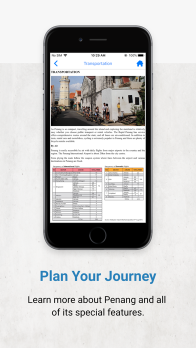 Penang Tourist Info Screenshot