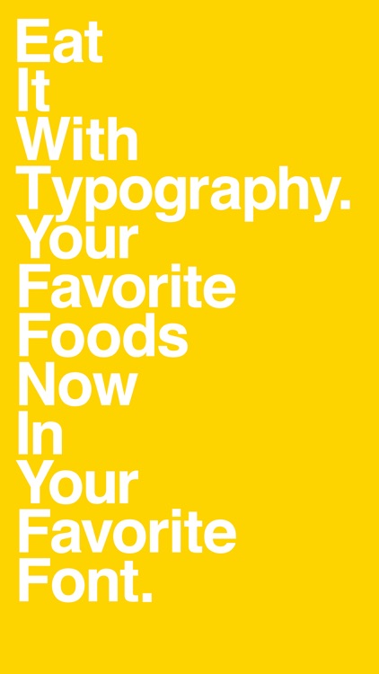 Eat It With Typography