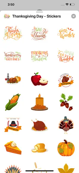 Game screenshot Thanksgiving Day - Stickers hack