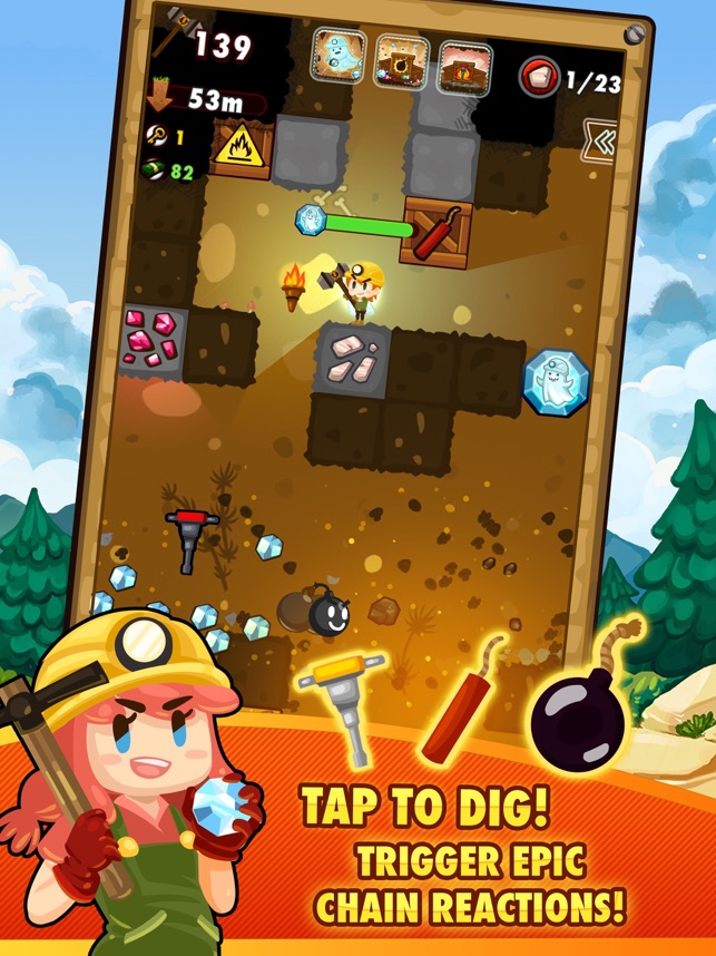 Think before you dig in Pocket Mine 2, a strategic mining adventure game