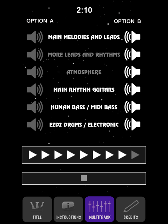 B.L.A.C.K. iPad screenshot 4 - Music app