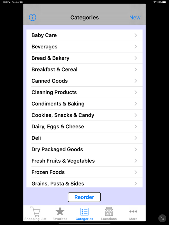 Shopping.List iPad screenshot 5 - Productivity app