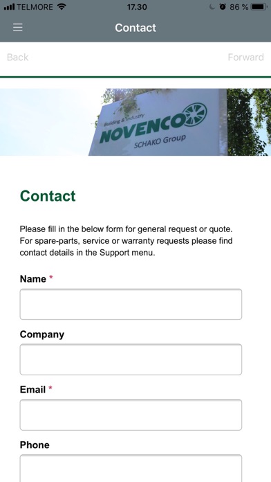 App screenshot