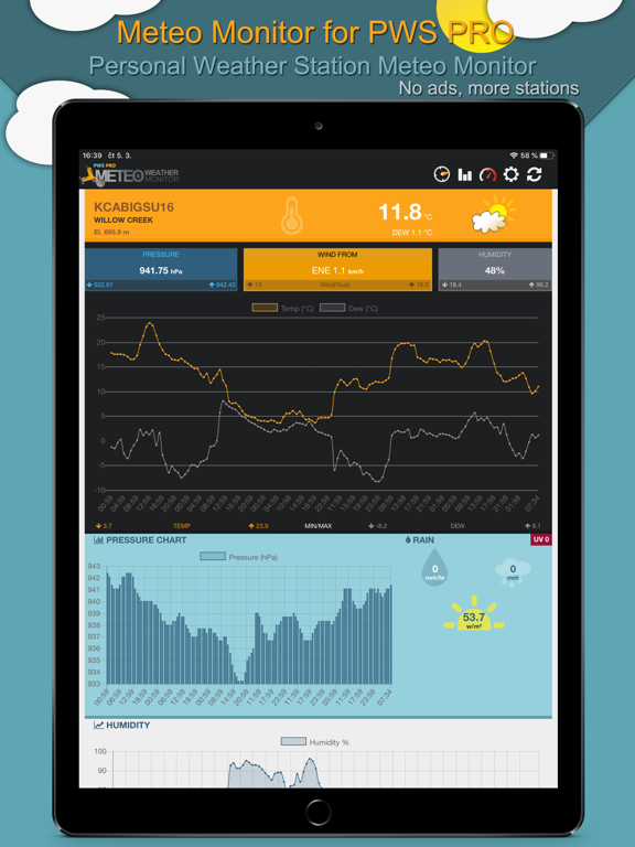 Screenshot #4 pour Meteo Monitor for PWS PRO