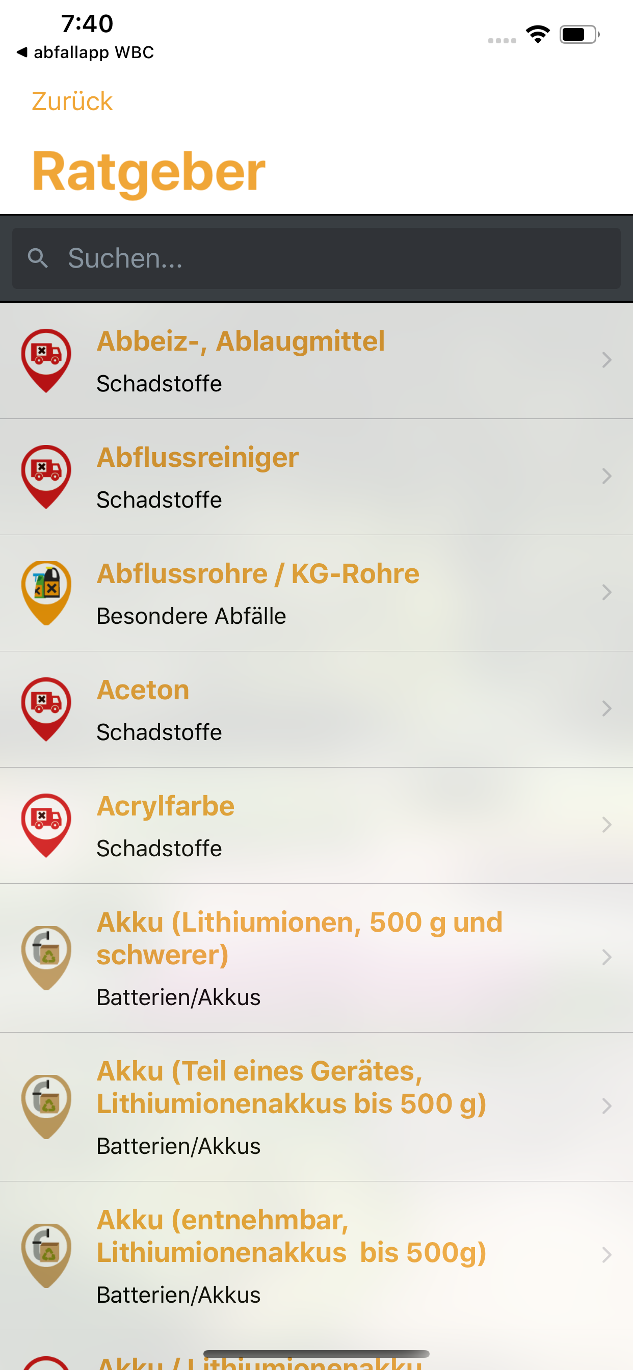 Abfall App ZEW