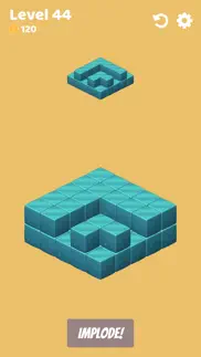 cube implode 3d iphone screenshot 2