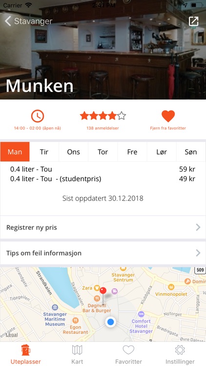 Ølpriser og Happy Hour
