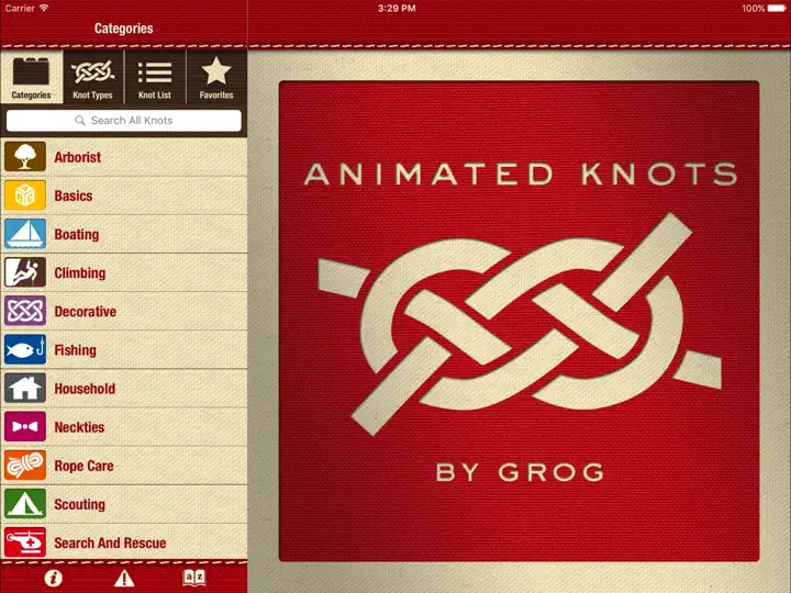 Screenshot von Animated Knots By Grog HD auf dem iPhone 1