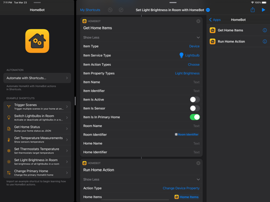 Screenshot #4 pour HomeBot for Shortcuts