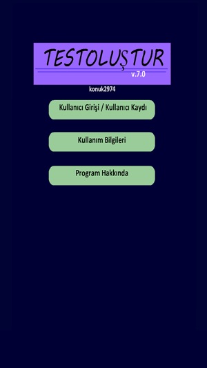 Test Oluştur