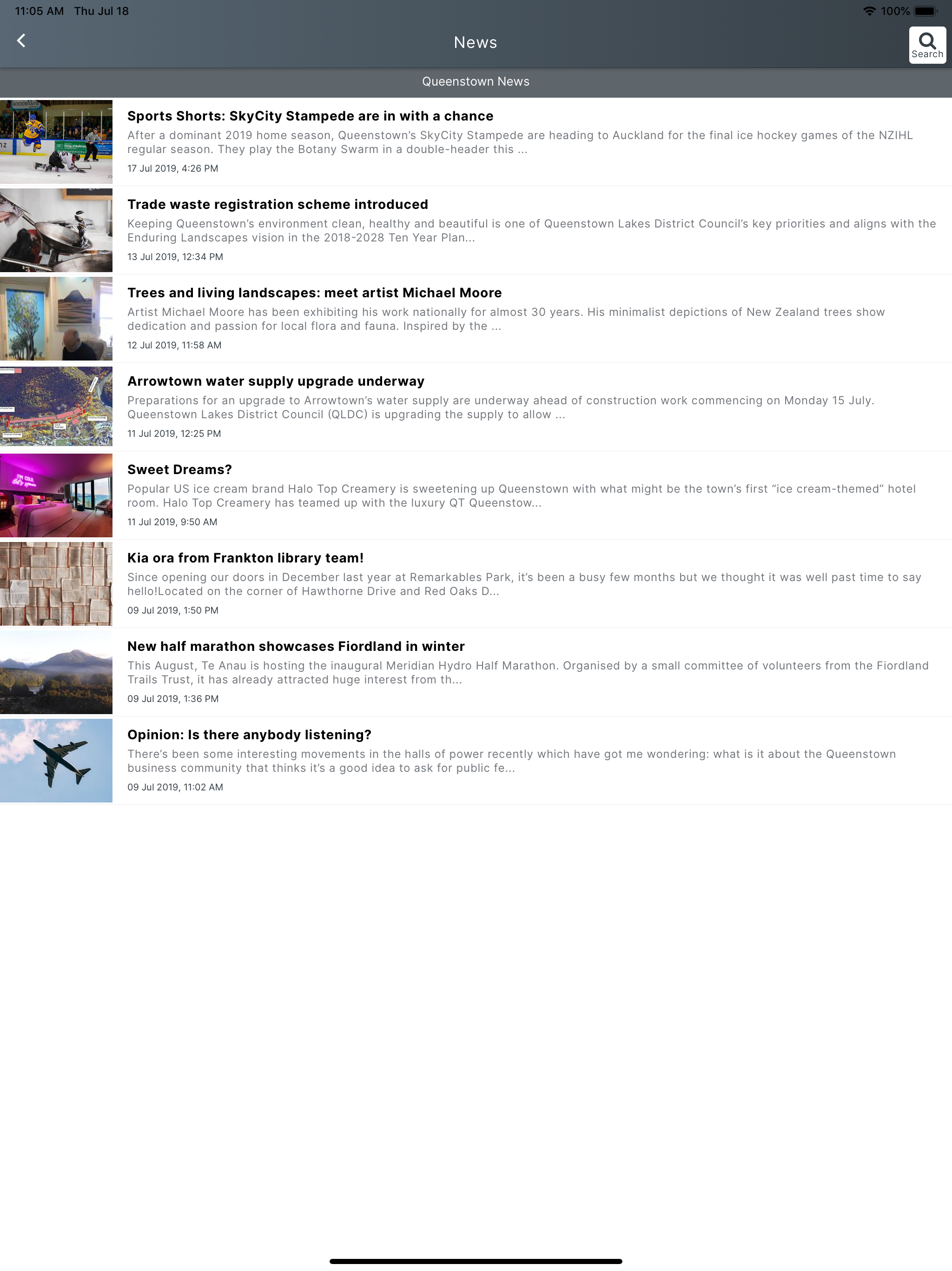 The Queenstown App