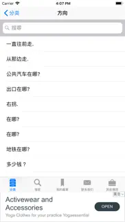 chinese to english phrasebook iphone screenshot 2