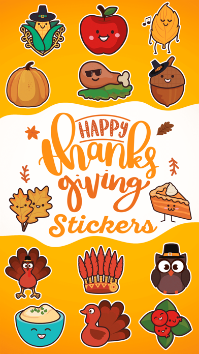 Screenshot #1 pour Thanksgiving Day Stickers *