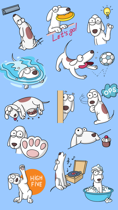 Sleepless Dog Stickers Screenshot