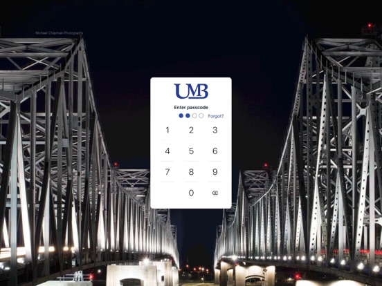 United Mississippi Bank iPad screenshot 1 - Finance app