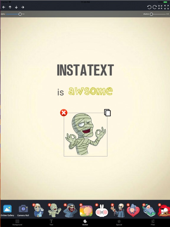 Screenshot #4 pour Textgraphy | Add text to photo
