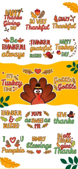 Game screenshot Thanksgiving Day Stickers * hack