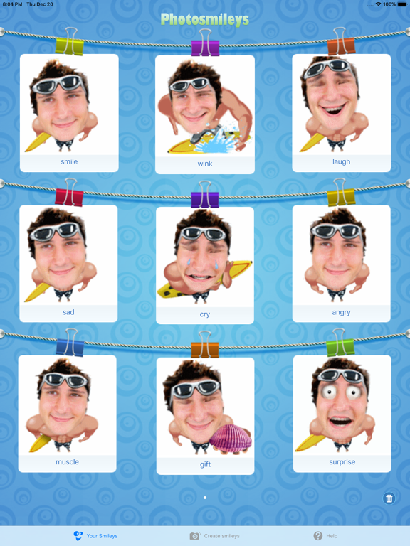 PhotoSmileys iPad screenshot