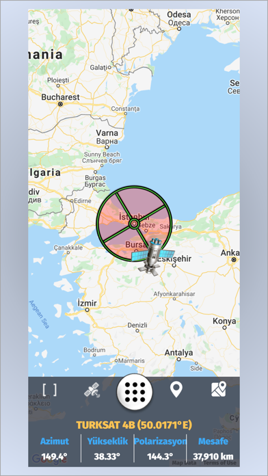 Uydu Bulma - Gösterici Screenshot