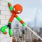 The story of stickman hero in crime city, you are playing this game as neon hero in city of mafia and crime