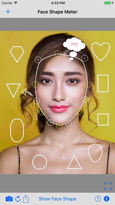 Face Shape Meter camera tool Screenshot