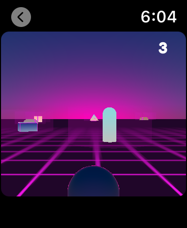 Vaporwave Race 3D - Watch Game screenshot 23