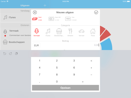 Geld Plus Plus Boekhouding iPad app afbeelding 3