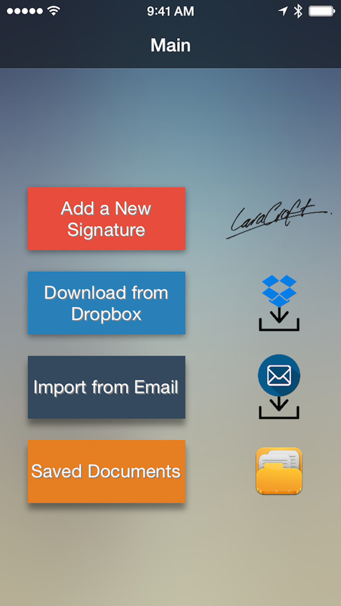 Sign-Here Sign PDFs on your iOS device