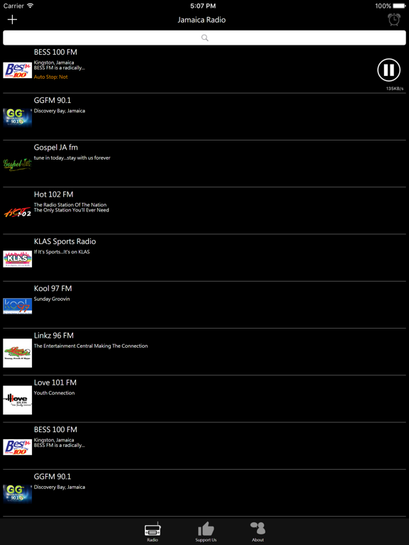 Jamaican Radio iPad screenshot 2 - Entertainment app
