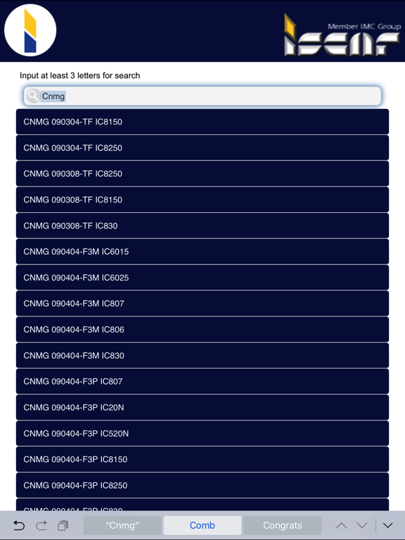 Screenshot #6 pour ISCAR Cutting Info