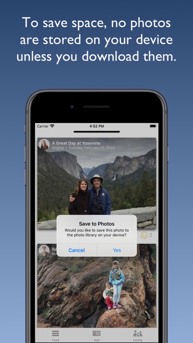 Family Fotos - keep in touch iPhone screenshot 8 - Social Networking app