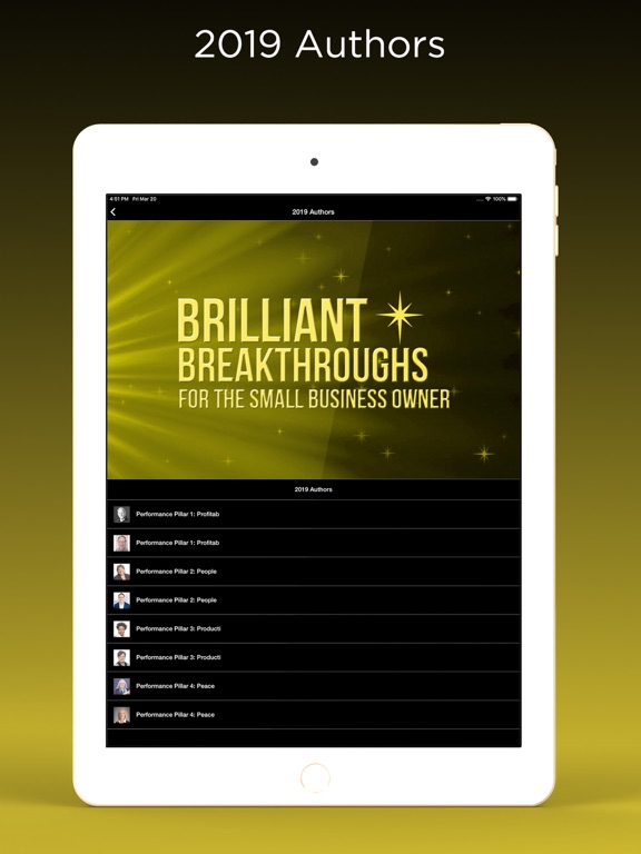BrilliantBizBook iPad screenshot 4 - Book app