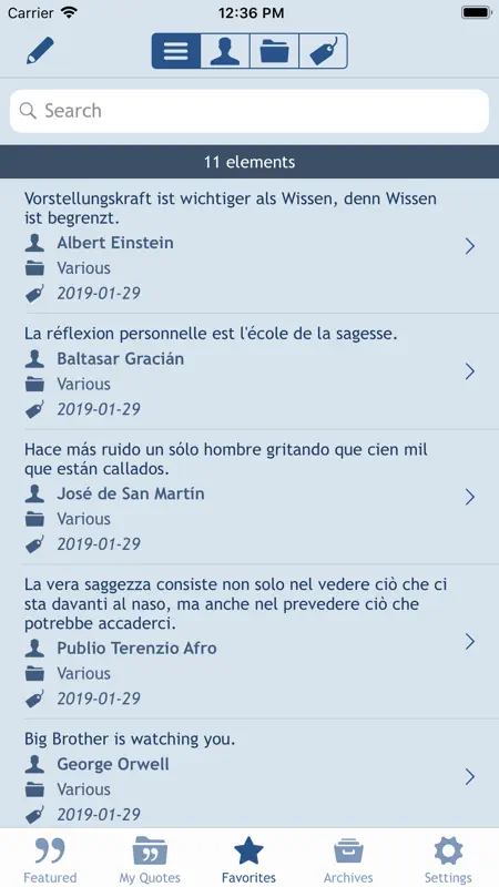 Quotes Folder (Premium) screenshot 2 of 4