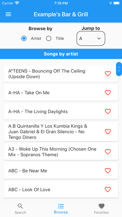 OpenKJ Songbook iPhone screenshot 3 - Entertainment app