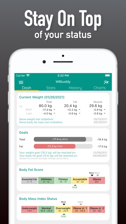 W8buddy recomposition tracker