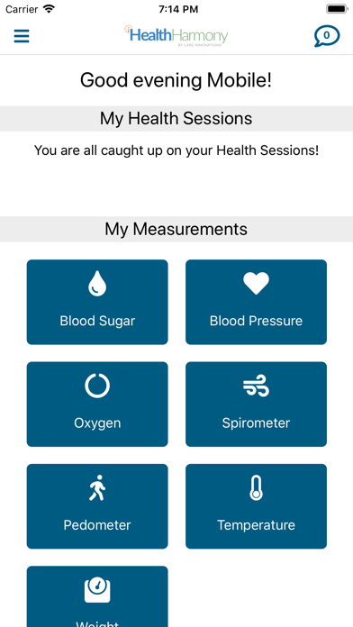 Health Harmony Mobile Screenshot