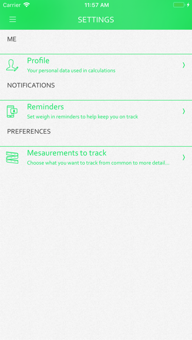 Pocket Weight Track screenshot